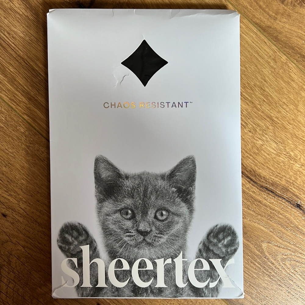 NWT Sheertex Classic Sheer Tights in Black, S